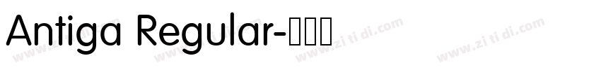 Antiga Regular字体转换